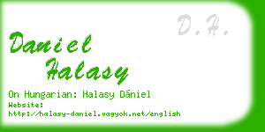 daniel halasy business card