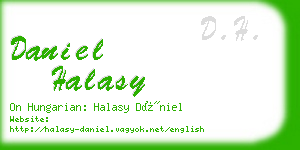 daniel halasy business card